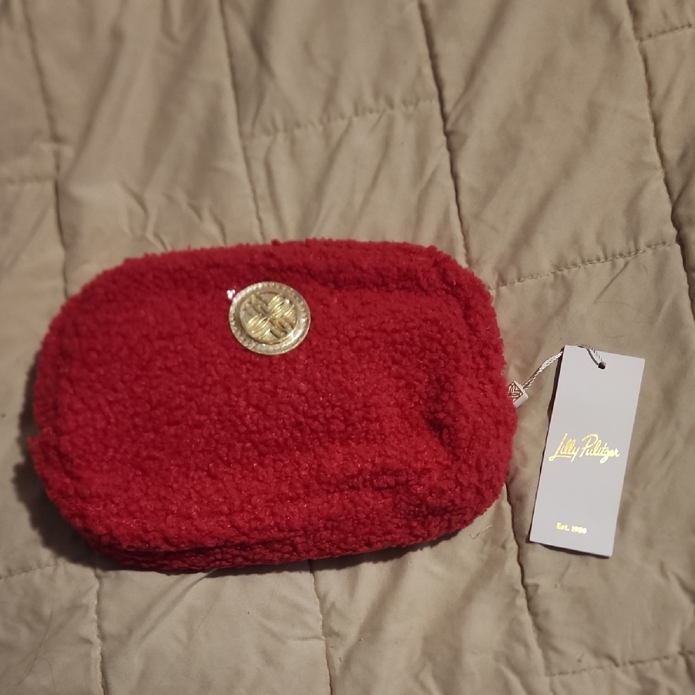 Lilly Pulitzer Pink Sherpa Belt Bag
